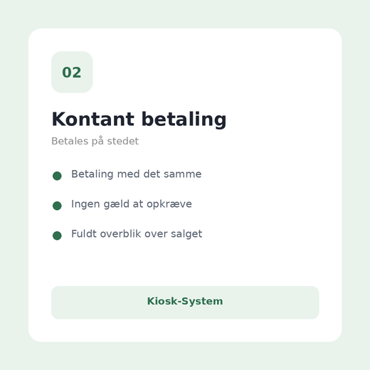 kiosk system kontant
