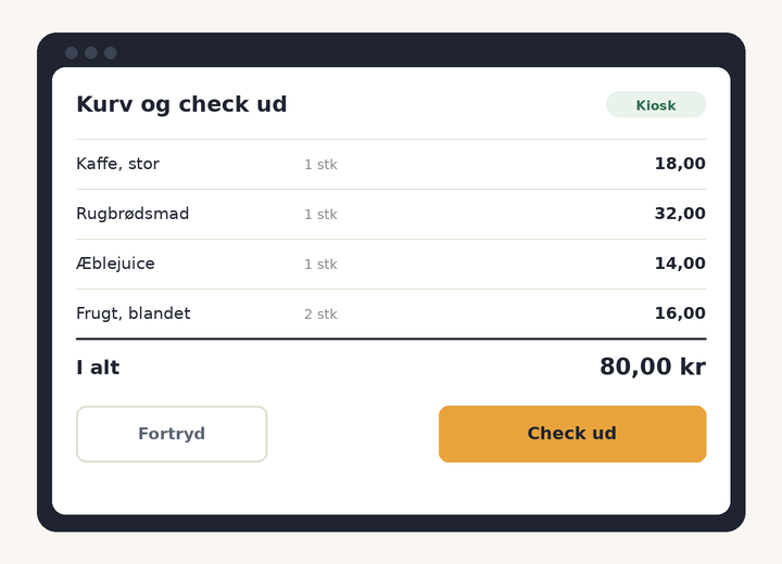 kiosk system kurv